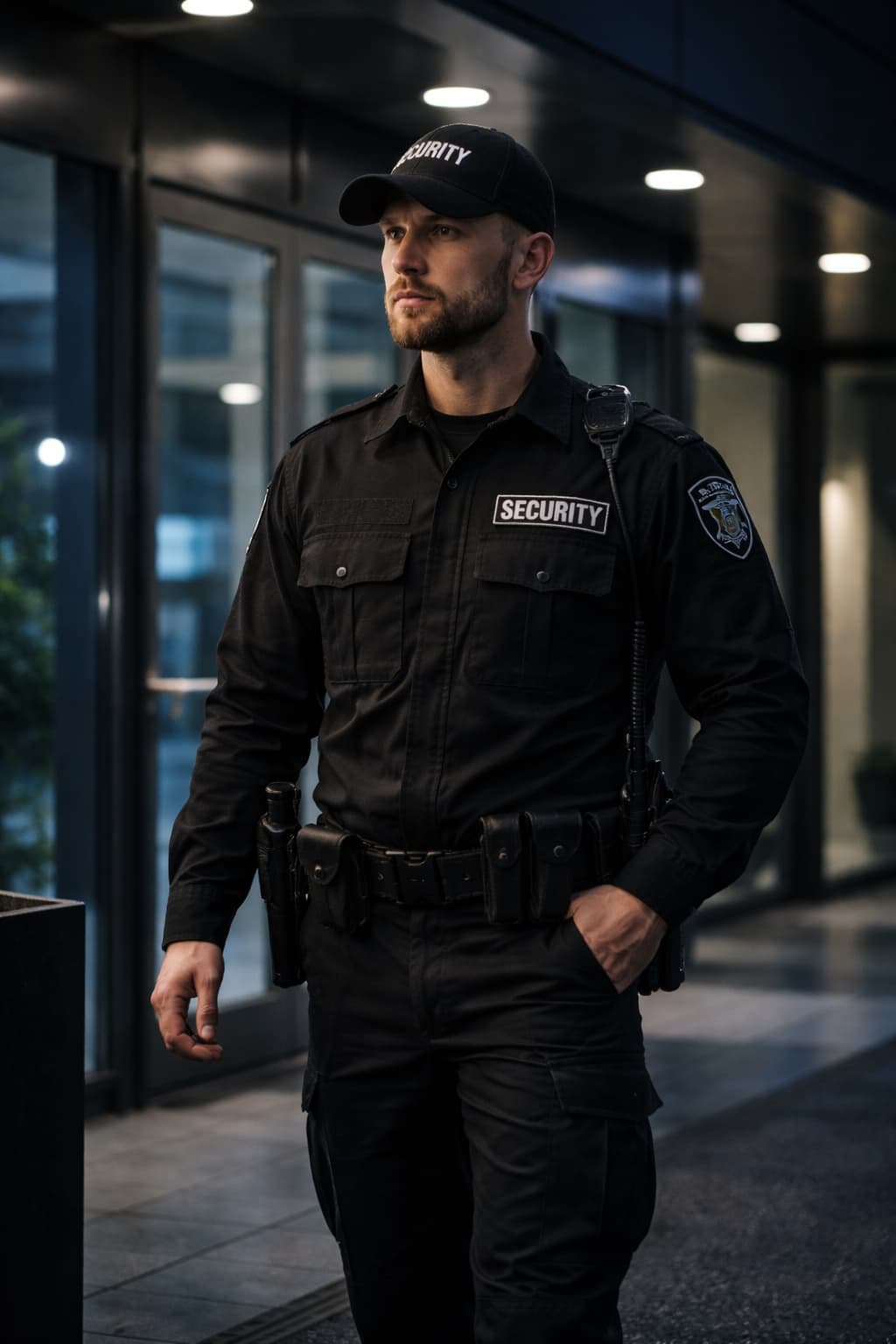 CCTV monitoring security: camera wall displays in an operations room